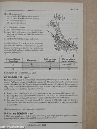 Felsőoktatási felvételi feladatok és vizsgakövetelmények 2003