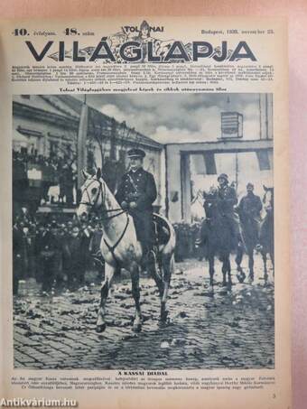 Tolnai Világlapja 1938-1939. (nem teljes évfolyam) I-III.