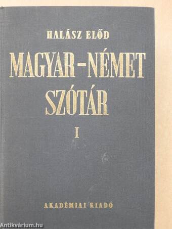 Magyar-német szótár I-II.