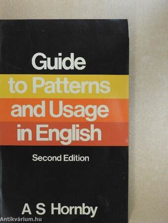 Guide to Patterns and Usage in English