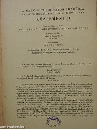 Készülő leíró nyelvtanunk vitás kérdéseiről (dedikált példány)