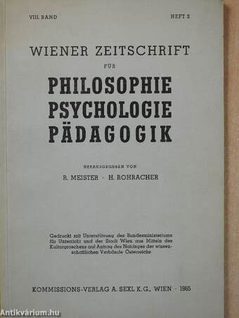 Die stellung der "Transzendentalen ästhetik" in der "Kritik der Reinen Vernunft" (dedikált példány)