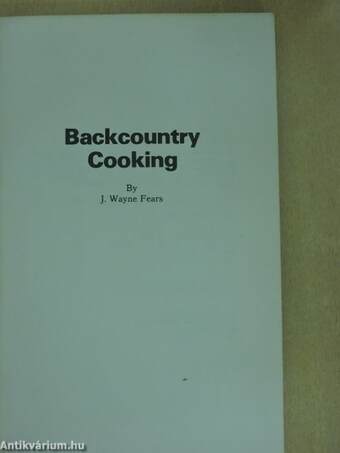 Backcountry Cooking