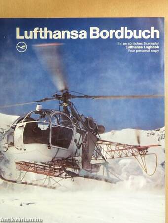 Lufthansa Bordbuch/Logbook Januar/January 1982