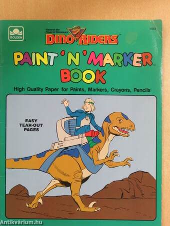 Dino Riders Paint 'N' Marker Book