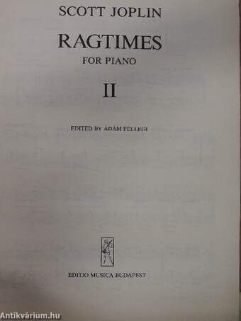 Ragtimes for piano I-II.