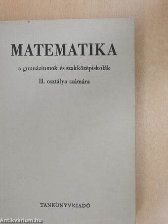 Matematika II.