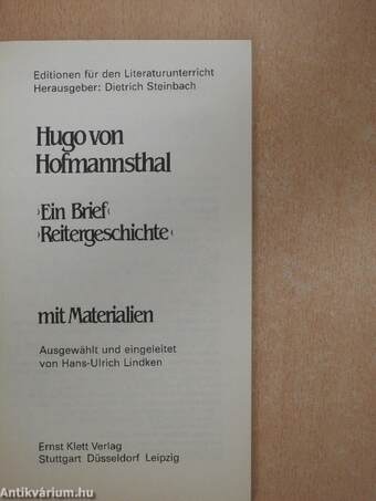 Ein Brief - Reitergeschichte