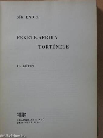 Fekete-Afrika története II.