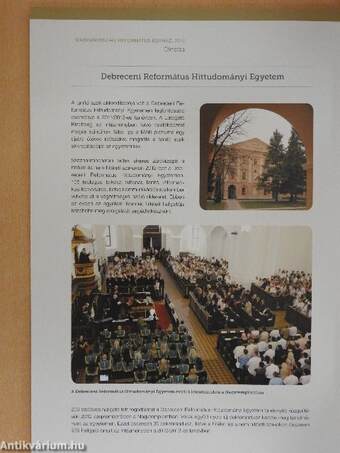 A Magyarországi Református Egyház éves jelentése 2012