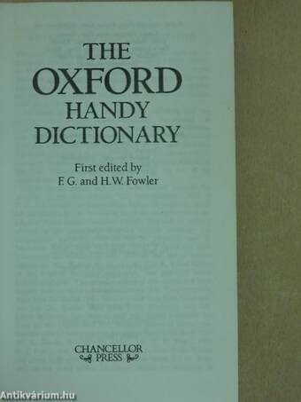 The Oxford Handy Dictionary