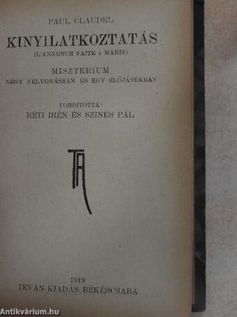 Novemberi vándorok/Kinyilatkoztatás/Együgyü lexikon/Stromfield kapitány látogatása a menyországban/Pára és egyéb elbeszélések