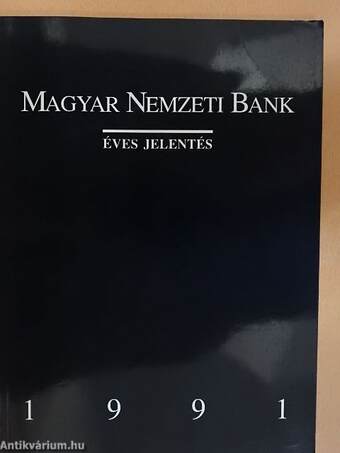 A Magyar Nemzeti Bank éves jelentése 1991.