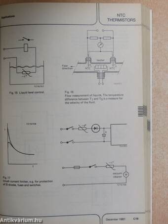 Voltage dependent resistors/Light dependent resistors/Negative temperature coefficient thermistors/Positive temperature coefficient thermistors