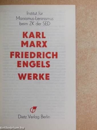 Karl Marx Friedrich Engels Werke