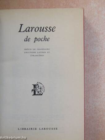 Larousse de poche