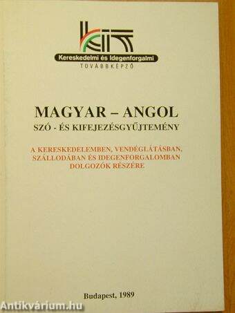 Magyar-Angol szó- és kifejezésgyűjtemény