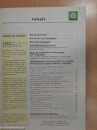 Europages 1992-1993