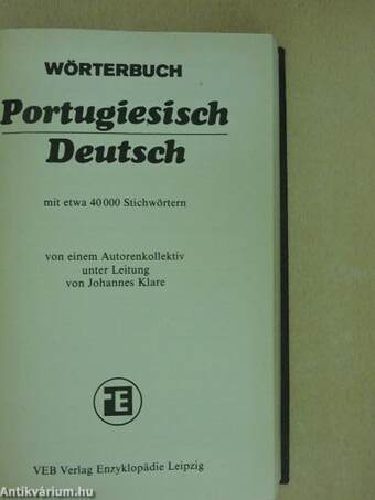 Wörterbuch Portugiesisch-Deutsch