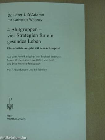 4 Blutgruppen - vier Strategien für ein gesundes Leben