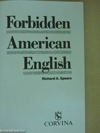 Forbidden American English