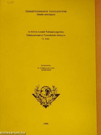 Az Eötvös Loránd Tudományegyetem Térképtudományi Tanszékének évkönyve 11.