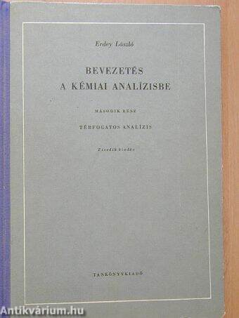 Bevezetés a kémiai analízisbe II.