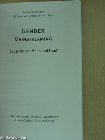 Gender Mainstreaming