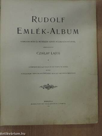 Rudolf emlék-album (rossz állapotú)