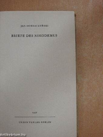 Briefe des Nikodemus