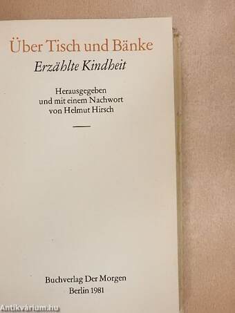 Über Tisch und Bänke