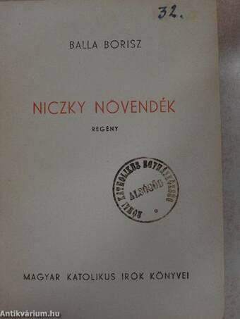 Niczky növendék