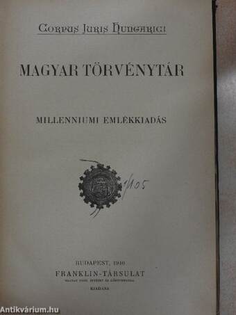 1939. évi törvénycikkek