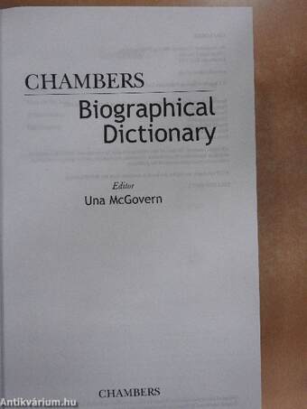 Chambers Biographical Dictionary