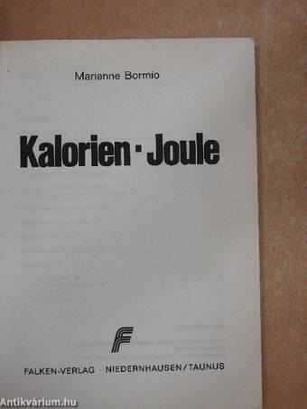 Kalorien-Joule