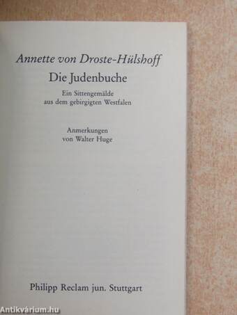 Die Judenbuche