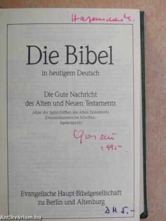 Die Bibel in heutigem Deutsch