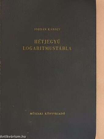 Hétjegyű logaritmustábla