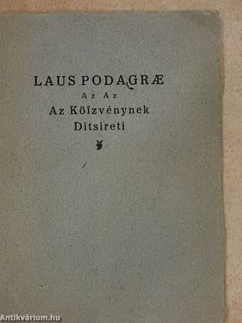 Laus Podagrae