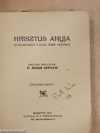 Krisztus anyja