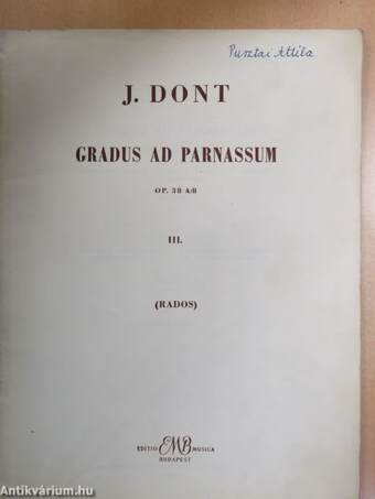 Gradus ad Parnassum III.