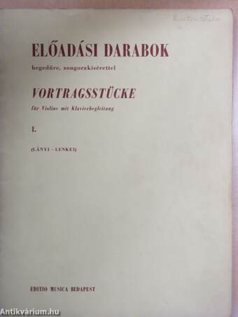 Előadási darabok I.