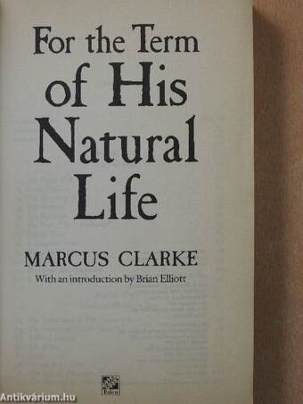 For the Term of His Natural Life