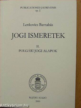 Jogi ismeretek II.