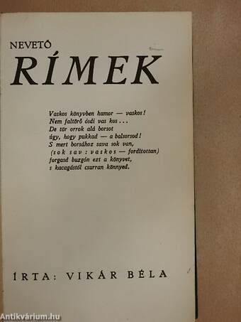 Nevető rímek I-II.