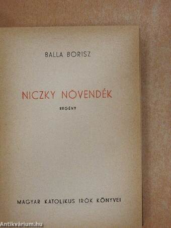 Niczky növendék