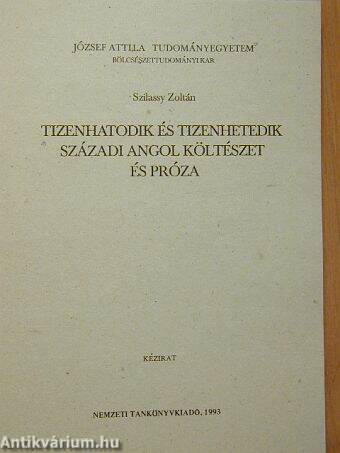 Tizenhatodik és tizenhetedik századi angol költészet és próza