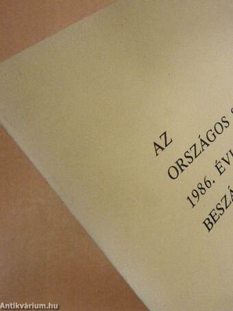 Az Országos Széchényi Könyvtár 1986. évi beszámolója