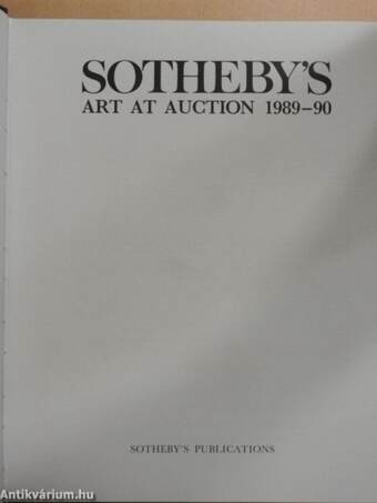 Sotheby's Art at Auction 1989-90