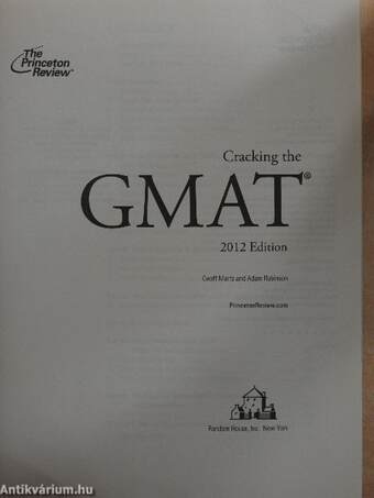 Cracking the GMAT 2012